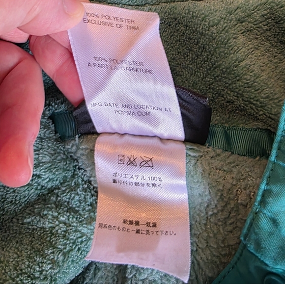 Patagonia Green Re-tool Snap Fleece Size M - Picture 9 of 10